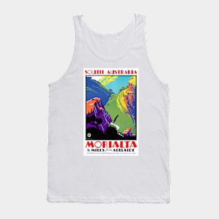 Vintage Travel Poster  South Australia Morialta Tank Top